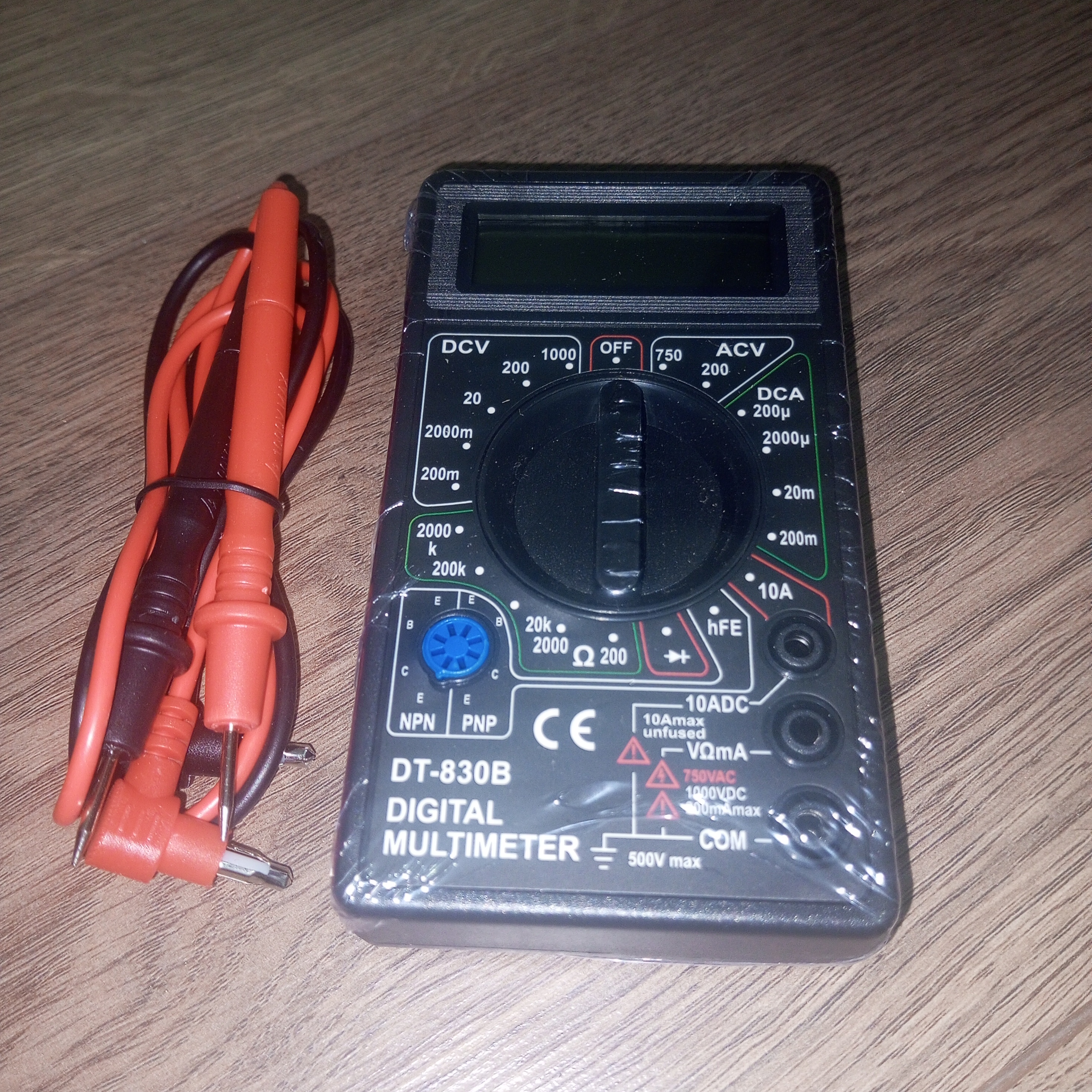 Raqamli multimetr DT-830B: tok, kuchlanish va qarshilikni olchash uchun
