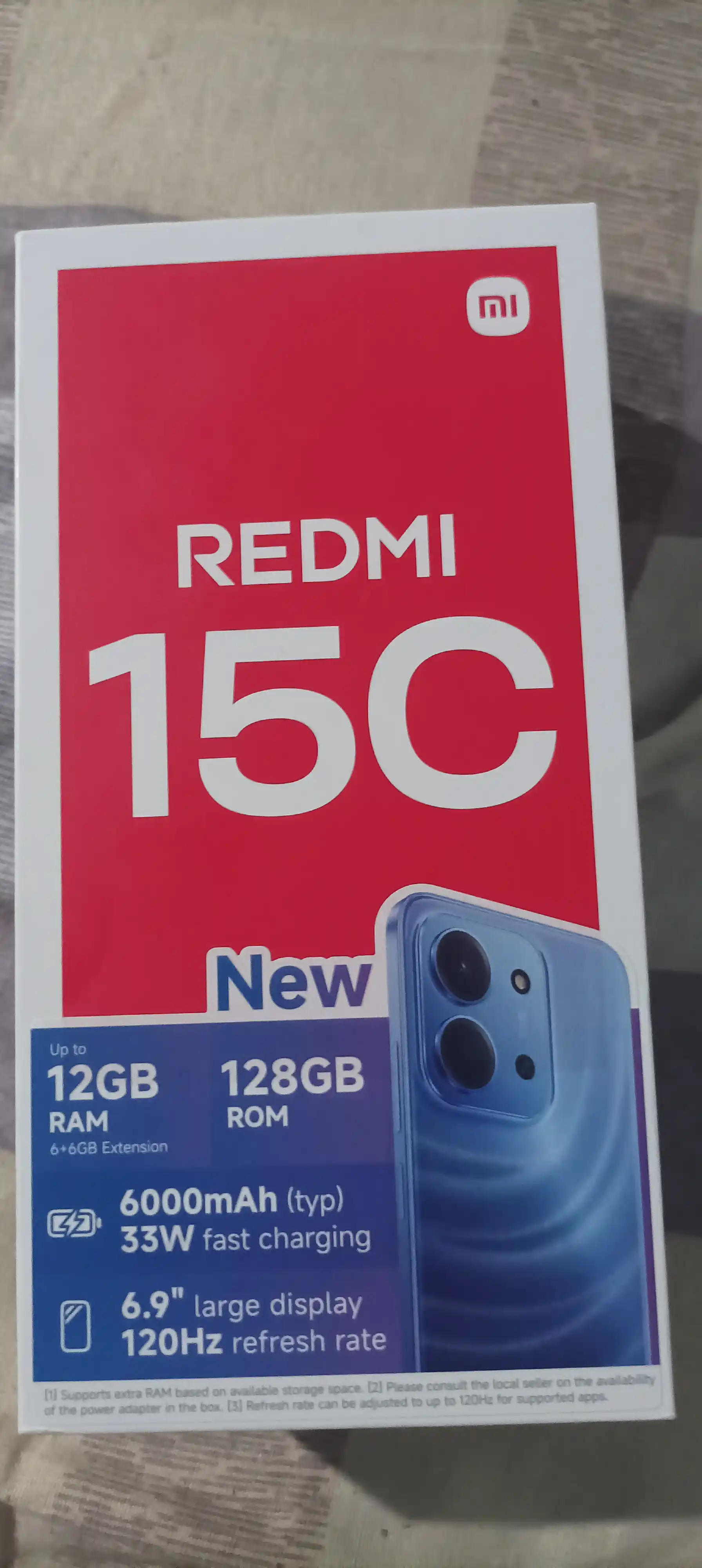 Смартфон Xiaomi Redmi 15C, 6.9" IPS 120 Гц, 50 Мп, батарея 6000 мАч, 33 Вт