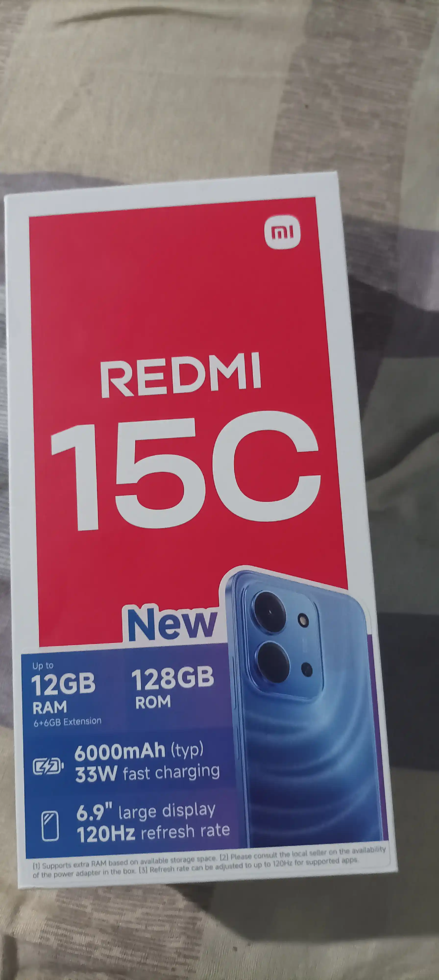 Смартфон Xiaomi Redmi 15C, 6.9" IPS 120 Гц, 50 Мп, батарея 6000 мАч, 33 Вт