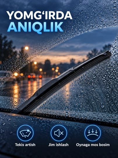 Автомобильные дворники Chevrolet Cobalt, Gentra, Nexia, Spark, 2 шт