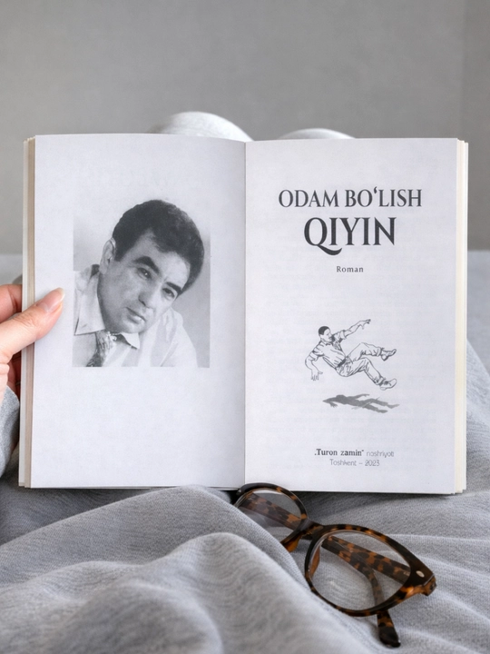 Книга «Odam bo‘lish qiyin», O‘lmas Umarbekov, на узбекском языке