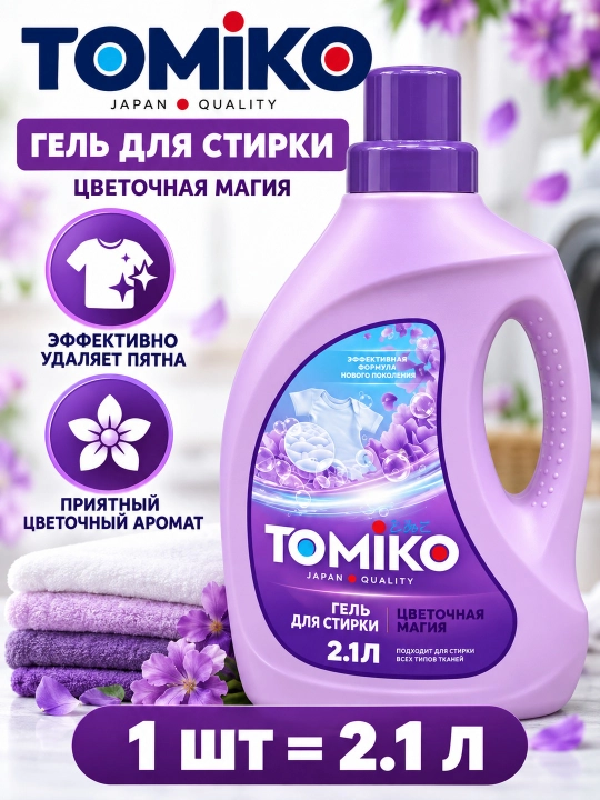 TOMIKO Color kir yuvish geli, 2,1 L - 
