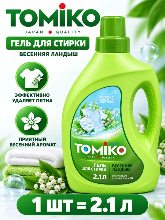 TOMIKO Color kir yuvish geli, 2,1 L - 