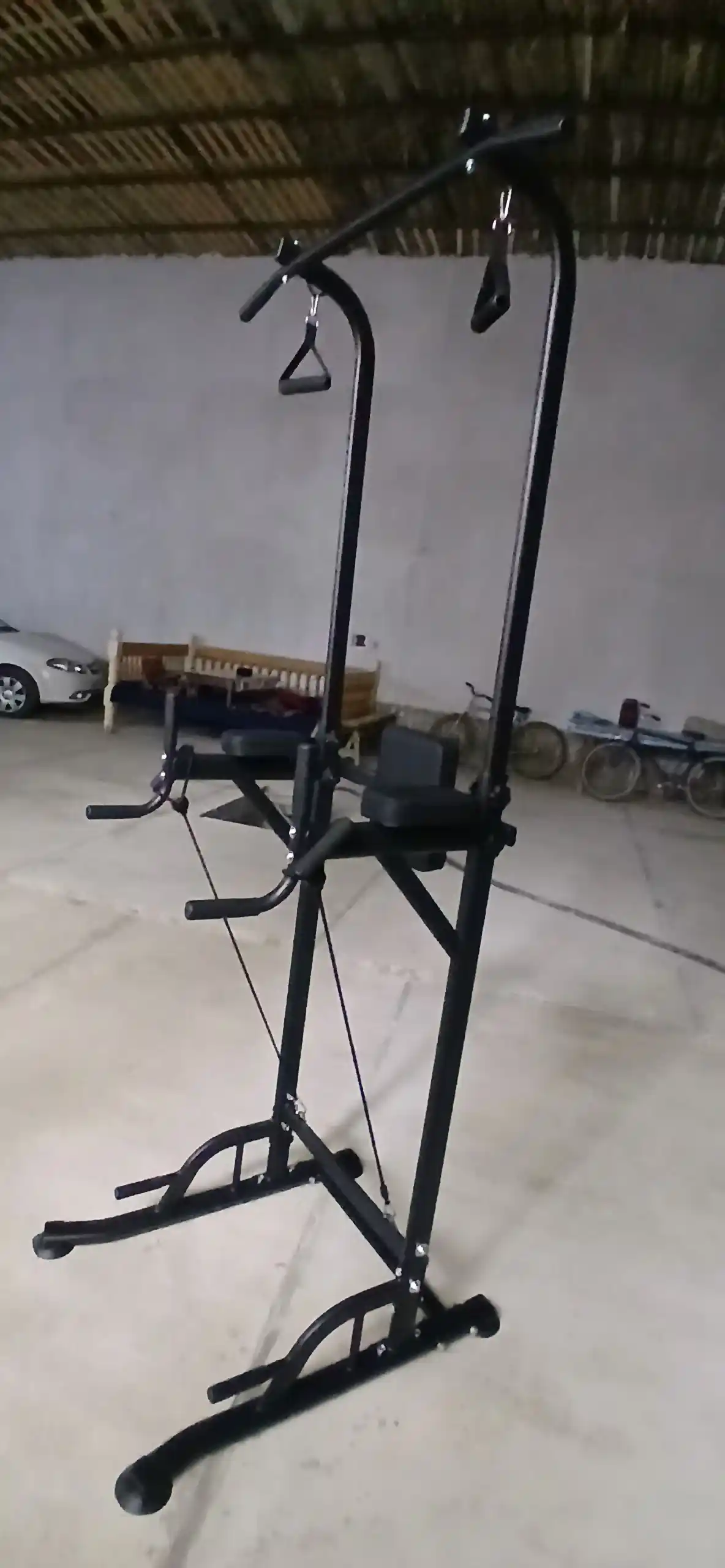 3 ta 1 da turnik bruslar va presstrenajyor balandlik bo‘yicha sozlanadigan sport jihozlari