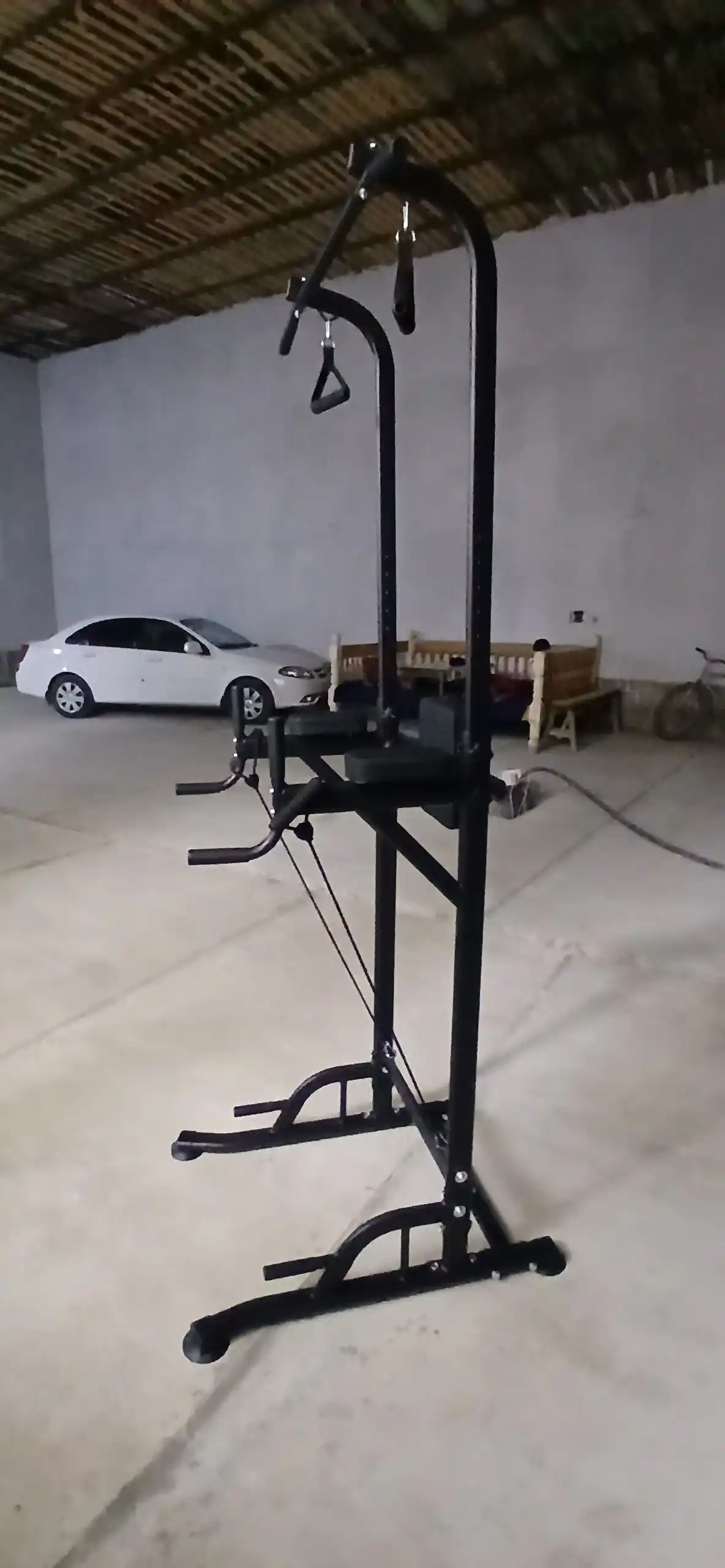 3 ta 1 da turnik bruslar va presstrenajyor balandlik bo‘yicha sozlanadigan sport jihozlari