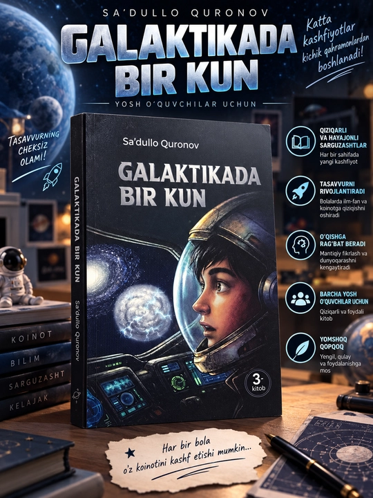 Galaktikada bir kun, Sa’dullo Quronov, 3-kitob - 