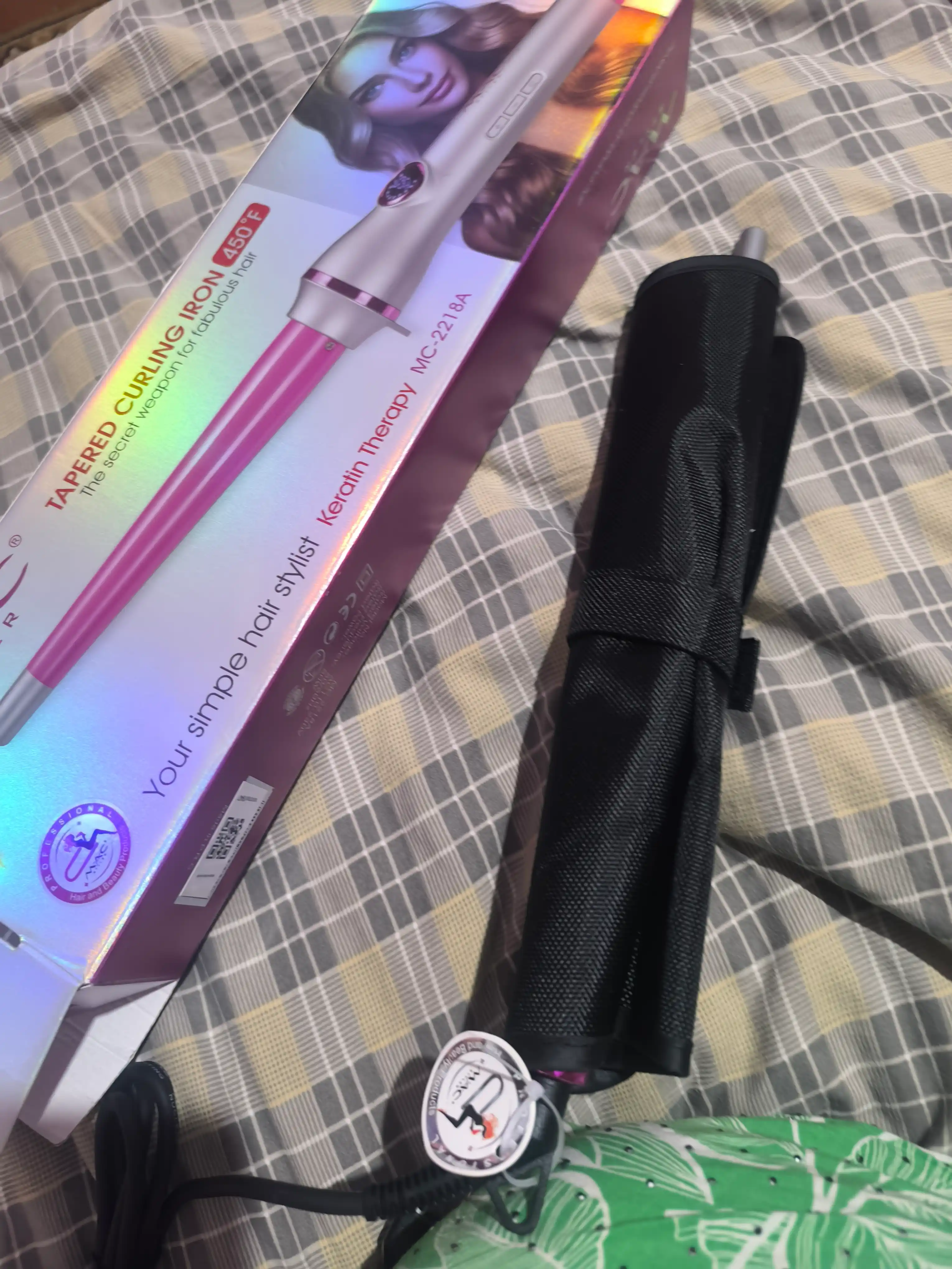 Professional gofrirovka soch uchun dazmol, MAC Styler MC-3083, keramik plastinali
