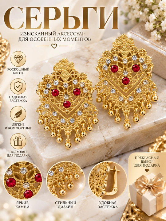 Серьги женские 