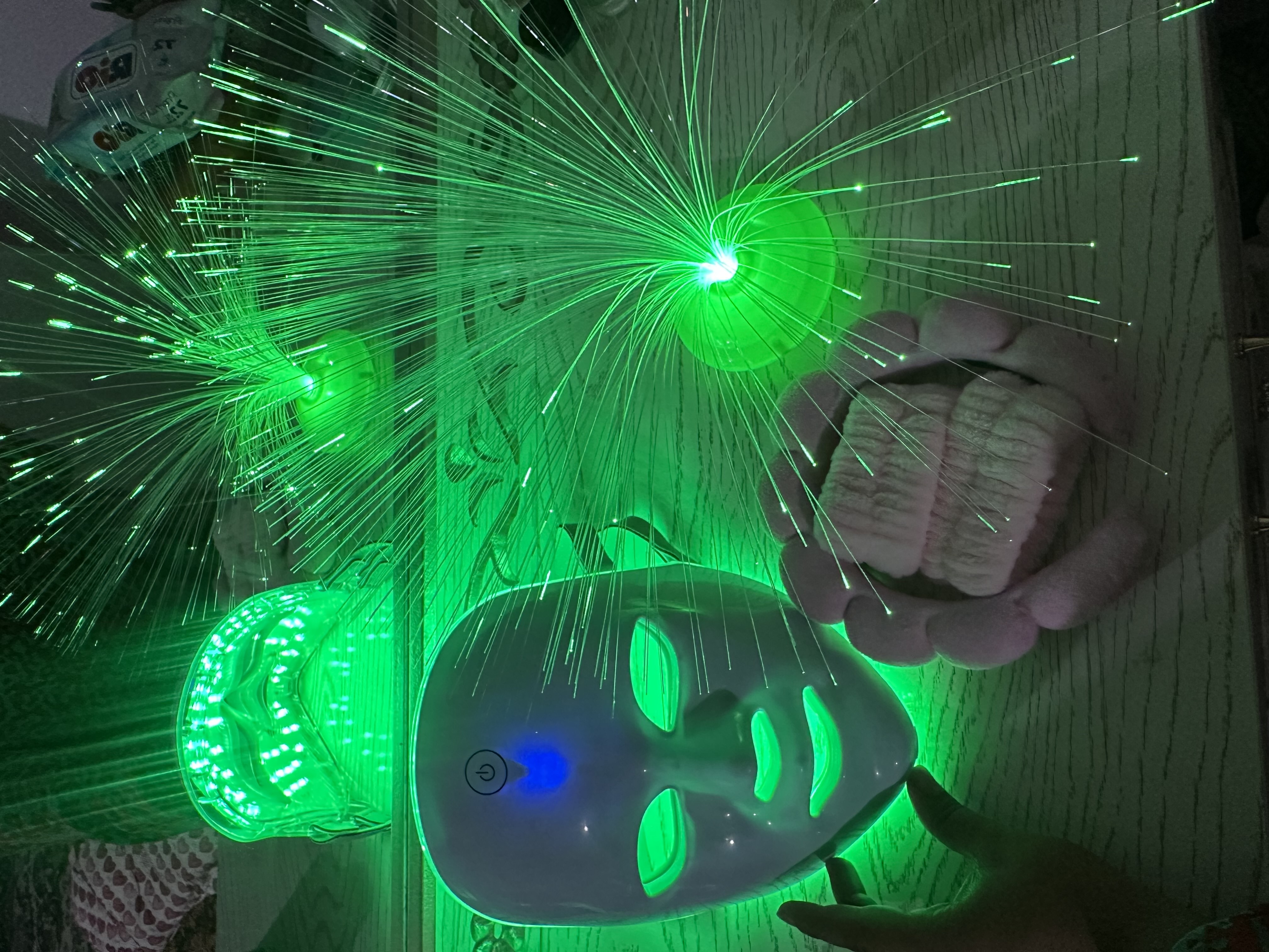 LED-маска для лица 7 цветов, светотерапия кожи, уход против акне, морщин и воспалений дома