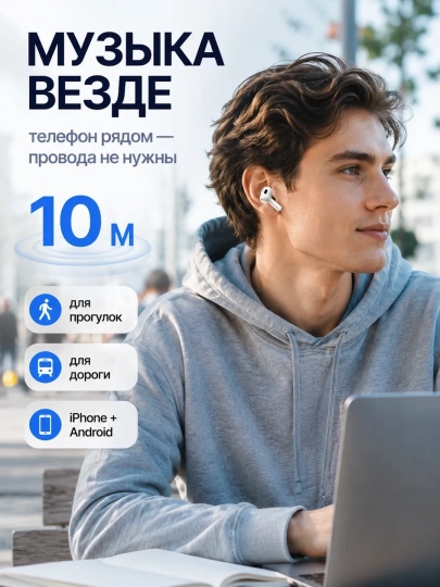 IPhone va Android uchun A.Pods PRO 2 simsiz quloqchinlari