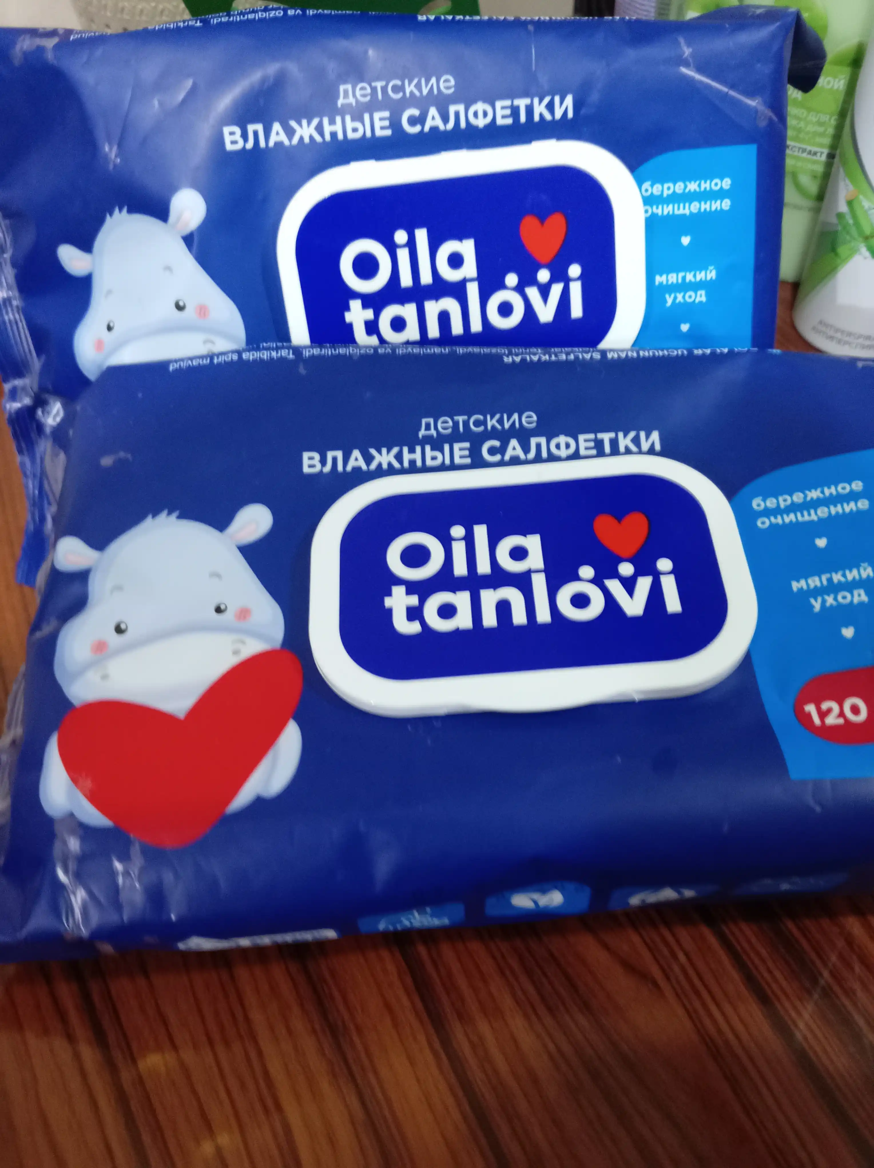 Bolalar uchun nam salfetkalar Oila tanlovi, 120 dona