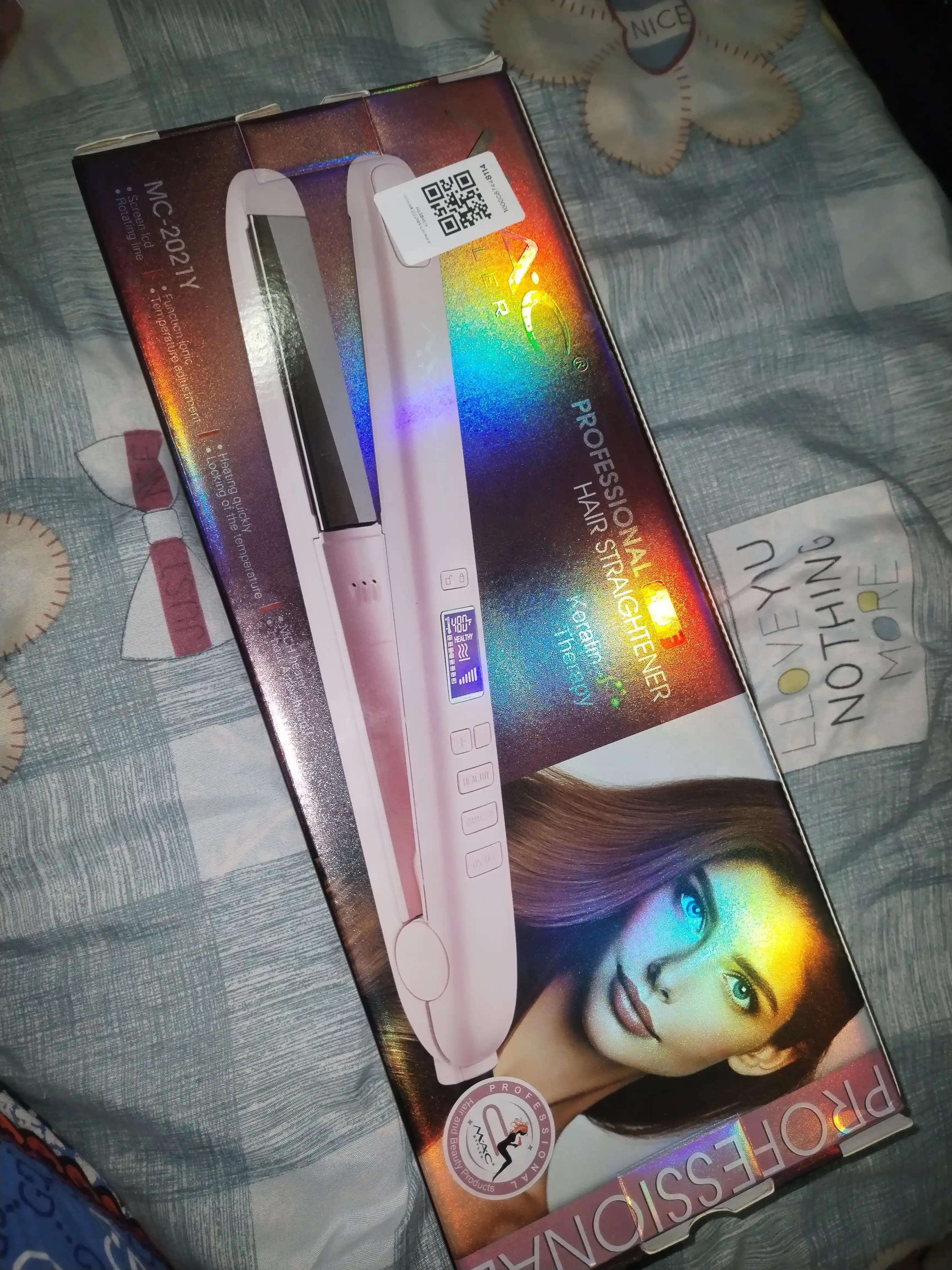 Professional TITAN-CERAMIC  soch tekislovchi dazmol MAC Styler MC-2021, LCD displeyli