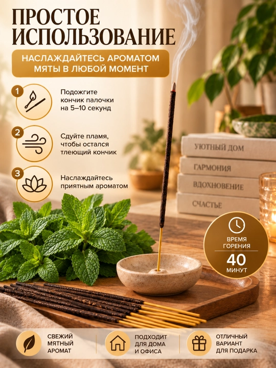 Uy uchun xushbo‘y tayoqchalar aromatli tayoqchalar 20 dona