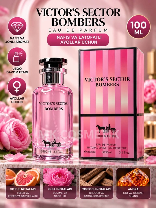 Ayollar atiri, parfumlangan suv 100ml