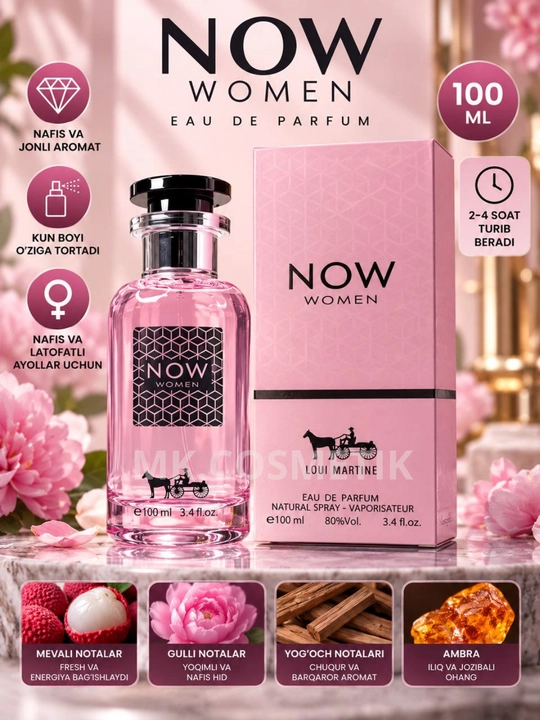 Ayollar atiri, parfumlangan suv 100ml - 