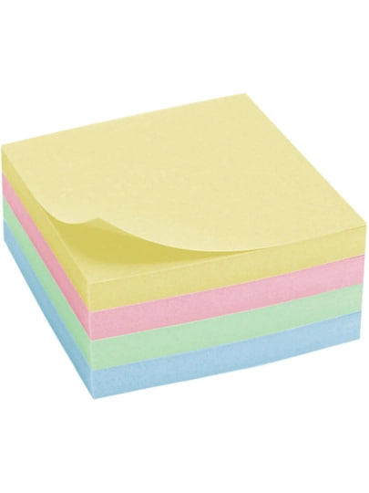 Самоклеящийся блок для заметок (Sticky Notes), 76×76 мм, 500 листов, цветной - 
