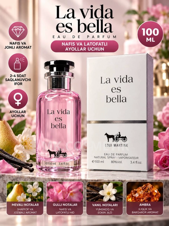 Ayollar atiri, parfumlangan suv 100ml