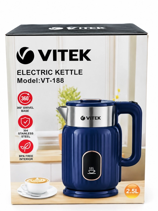 Elektr choynak Tefal 2.5L — 1800W quvvat, tez qizish va zamonaviy dizayn!