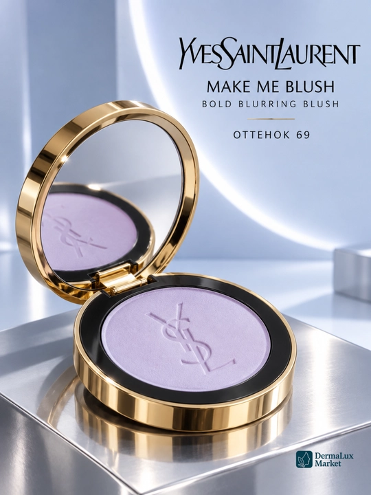 Румяна для лица Yves Saint Laurent Make Me Blush, компактные сухие румяна для щёк