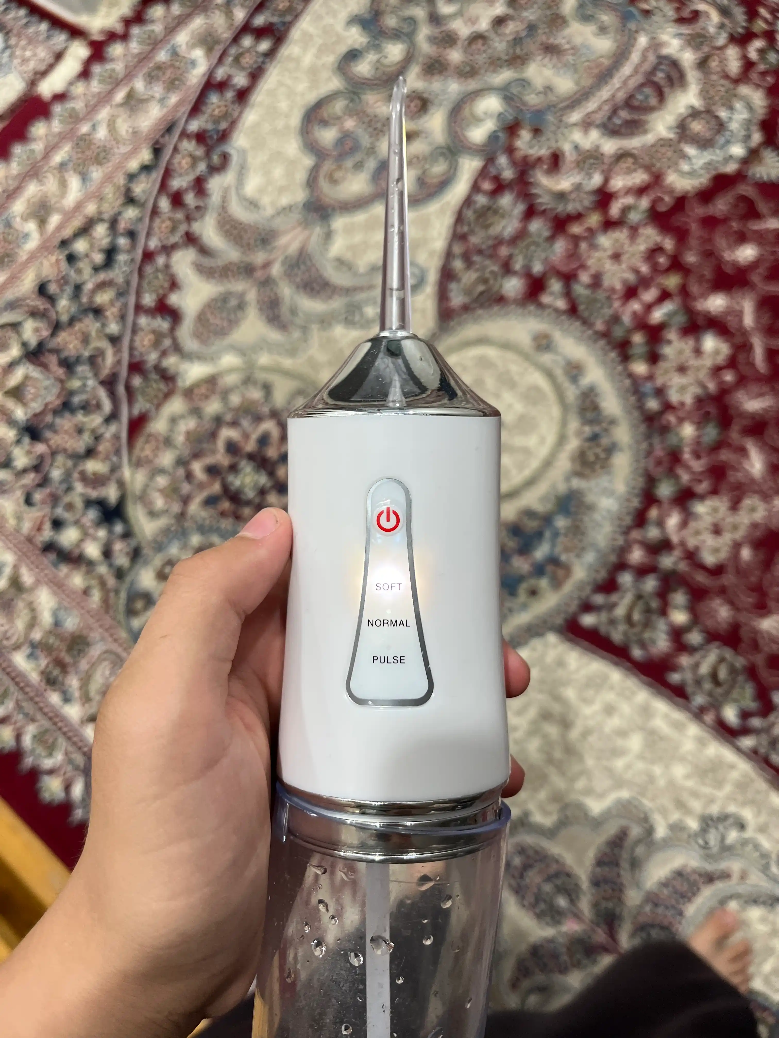 Ирригатор для полости рта Oral Irrigator с USB, 3 режима, 4 насадки