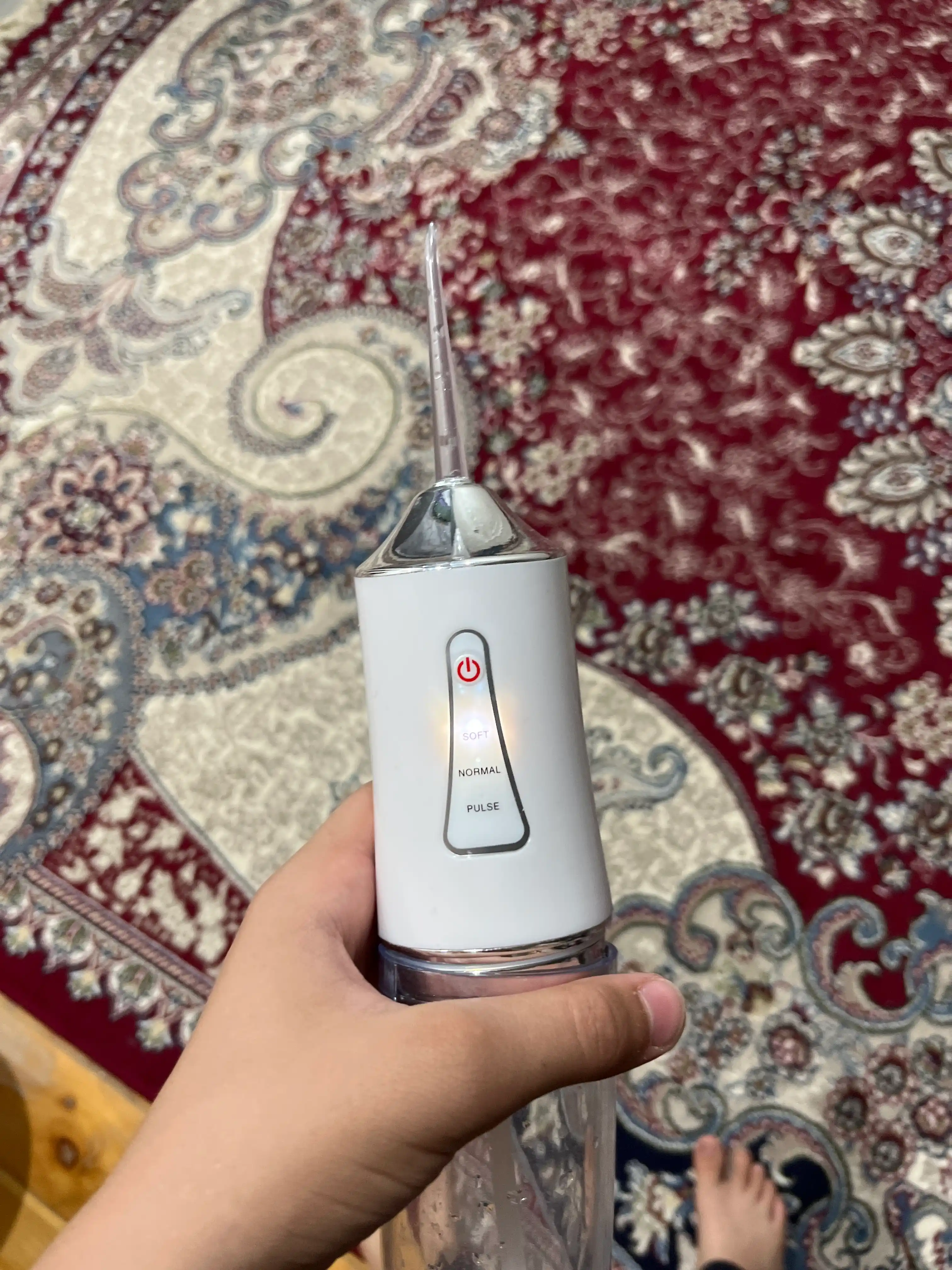 Ирригатор для полости рта Oral Irrigator с USB, 3 режима, 4 насадки