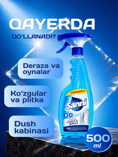 Sanni shisha tozalash spreyi 500 ml - 