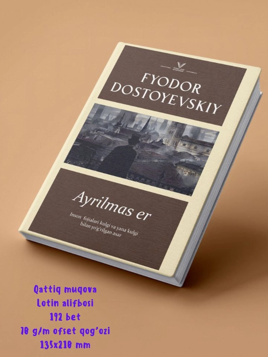 Fyodor Dostoyevskiy: Jinoyat va jazo, Telba, Qimorboz, roman, qattiq muqova - 