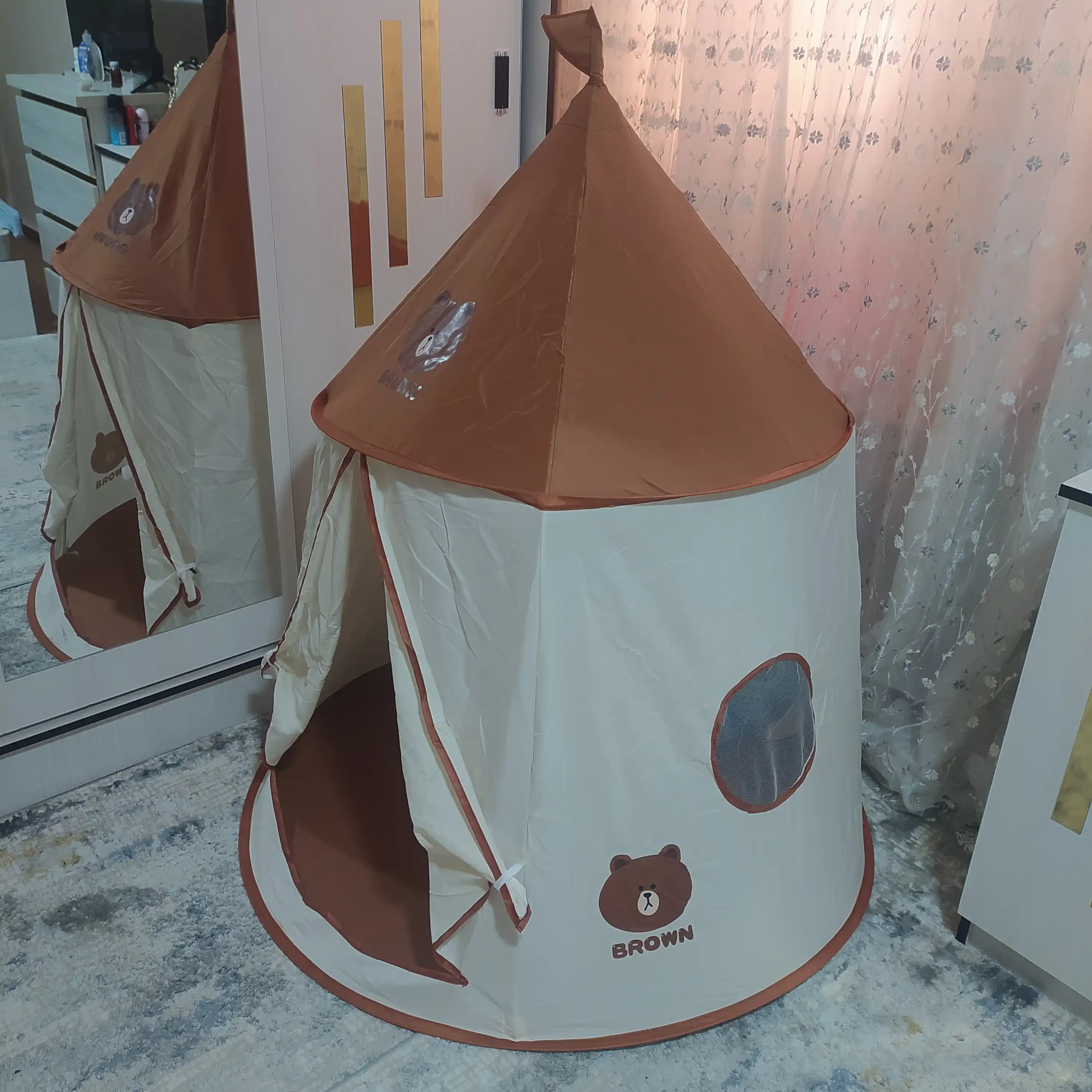 Детская игровая палатка, каркасная,  дворец складной,  домик для детей и игрушек