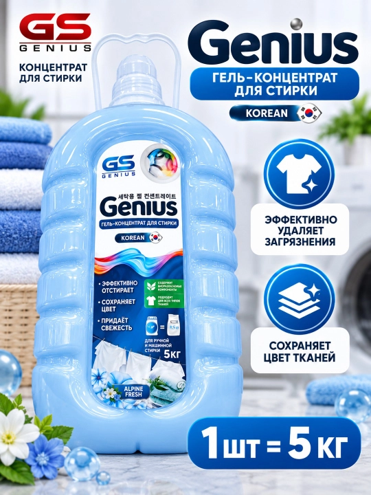 Genius kir yuvish geli, 5 kg - 