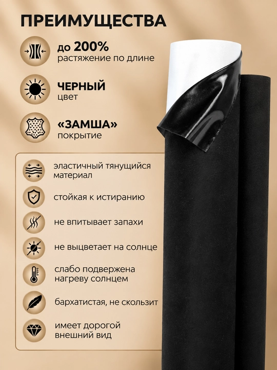 Алькантара самоклейка для обшивки авто и мебели, для тюнинга