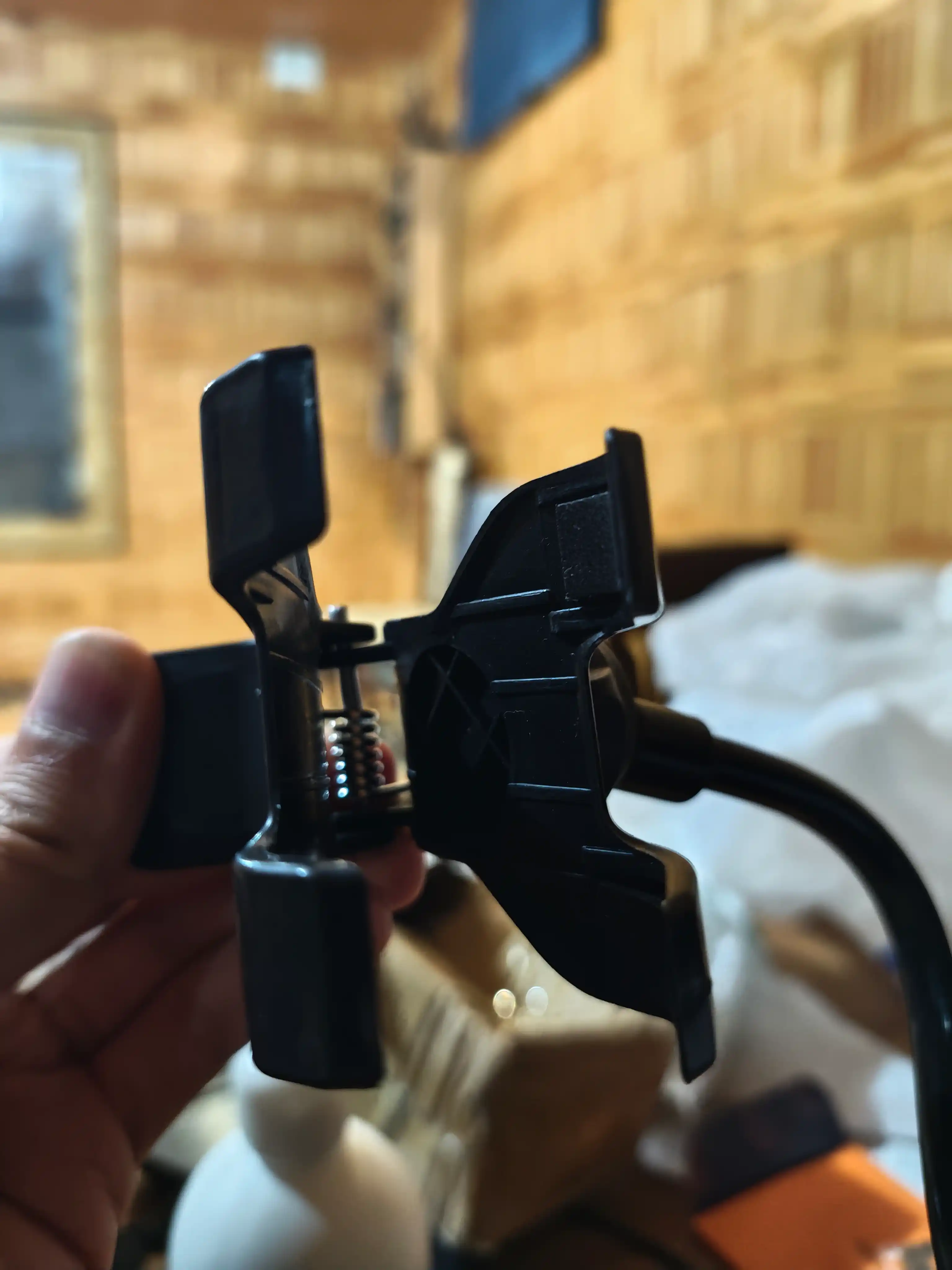 Prujinali metall, plastik telefon uchun 360 darajali qisqichli tutqich, 50 sm