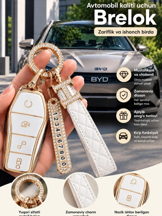 Avtomobil kaliti uchun g'ilof - 