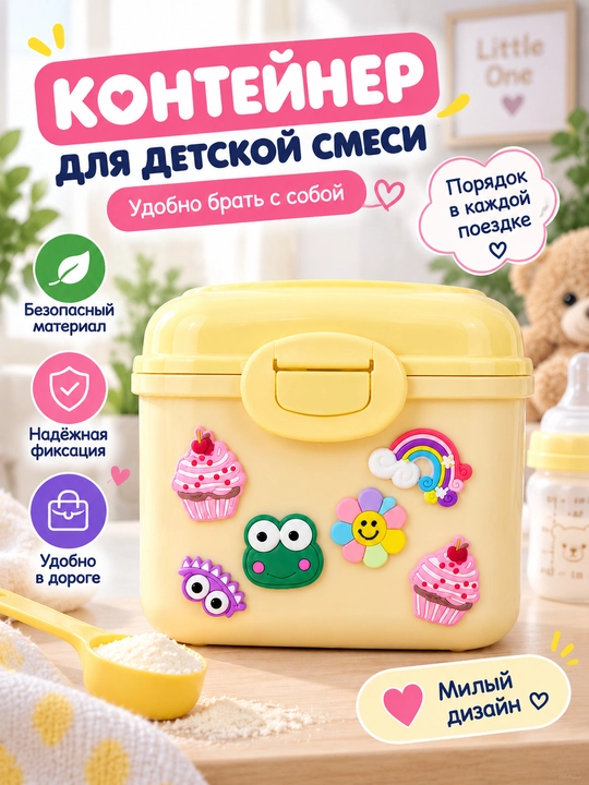 Удобный контейнер для хранения детской смеси - 
