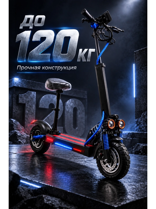 Электросамокат TM-H03W с сиденьем, 350 Вт, до 30 км/ч, NFC, нагрузка до 120 кг