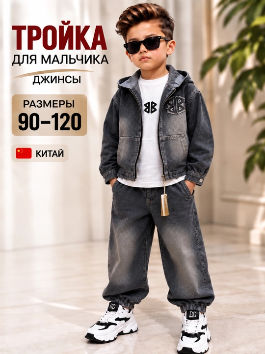 Детская одежда для мальчиков, 90–130 - 