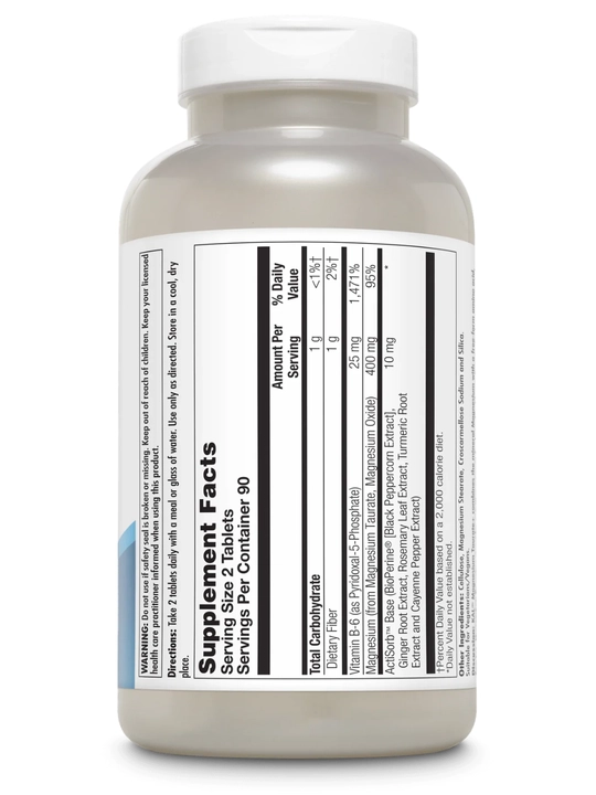 Magniy taurat, KAL, Magnesium Taurate, 400 mg, 90 ta tabletka, AQSH