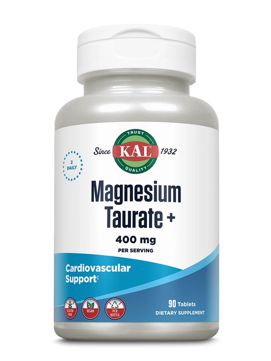 Magniy taurat, KAL, Magnesium Taurate, 400 mg, 90 ta tabletka, AQSH