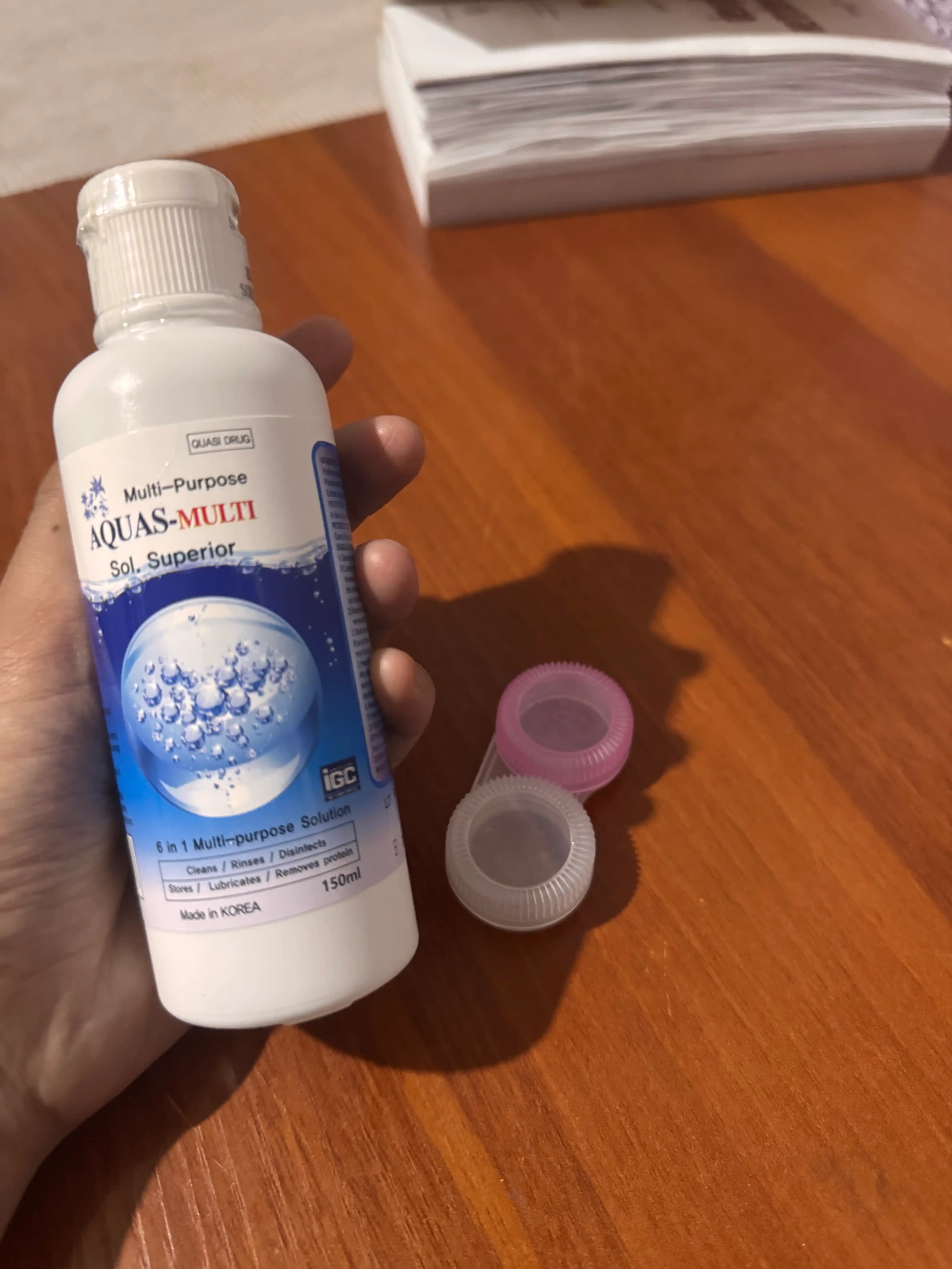 Раствор воды для контактных линз Aqua Clear, 150 мл