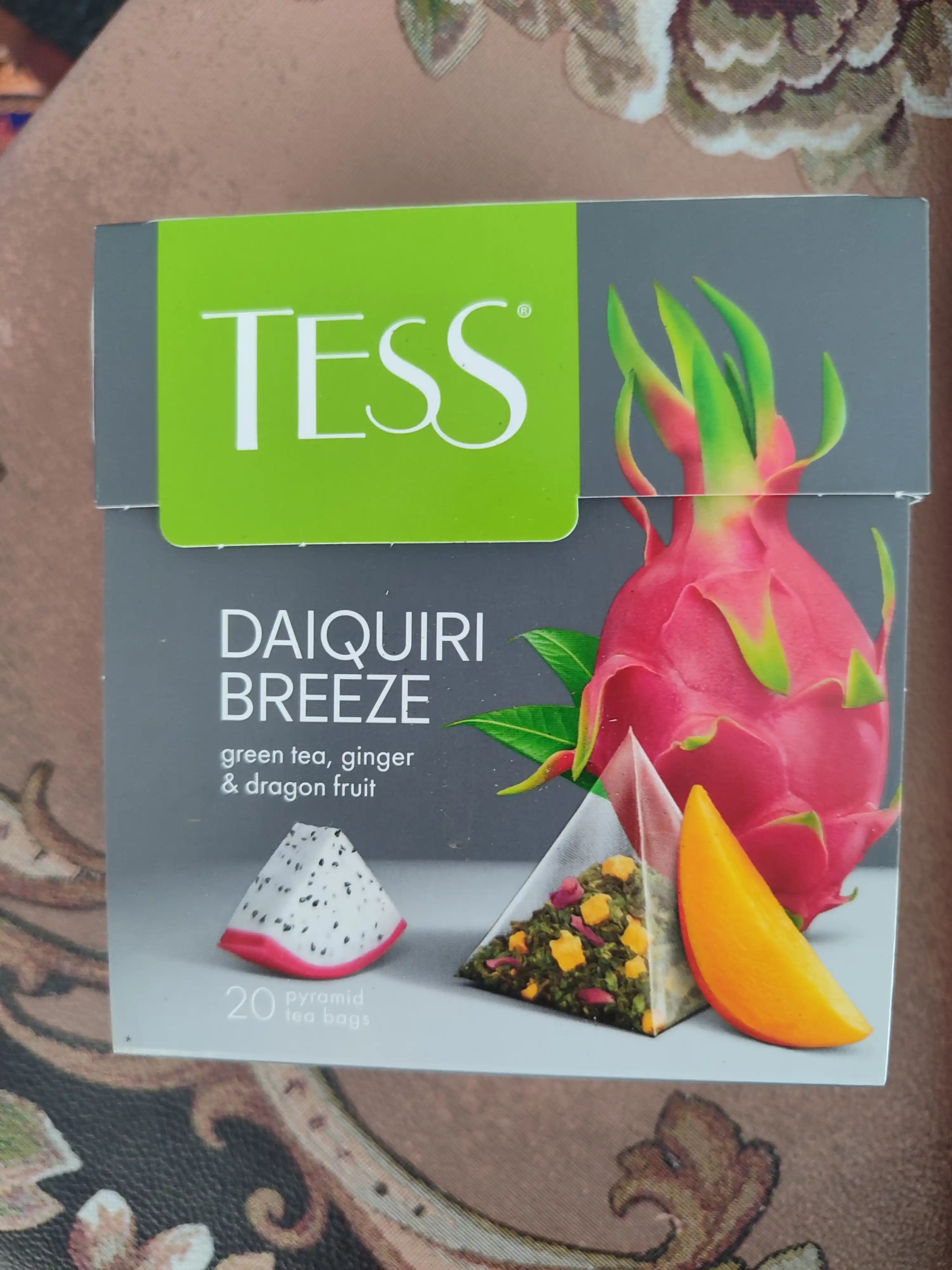 Ko'k choy Tess Daiquiri Breeze Dragon Fruit, 1.8 g, 20 piramida