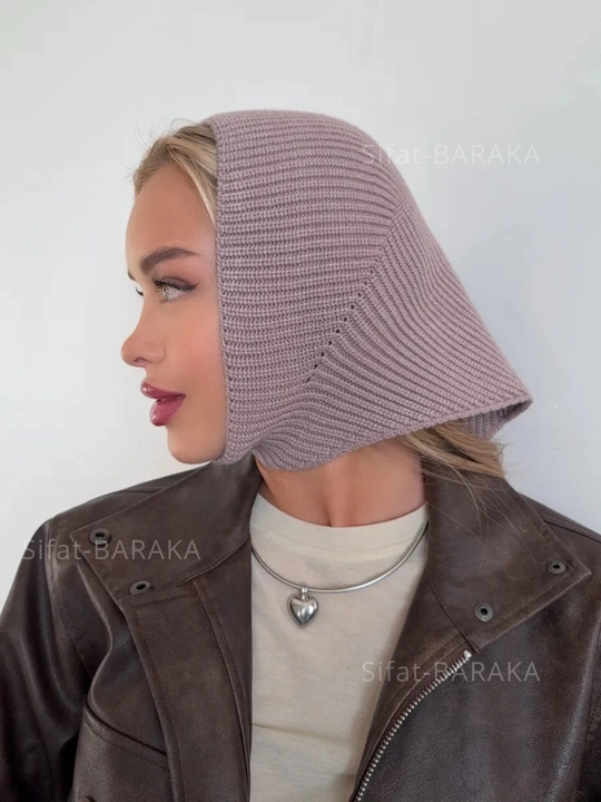 Kosinka, qishki bandana, yumshoq issiq qalpoq, ayollar va qizlar uchun shapka, to'qilgan