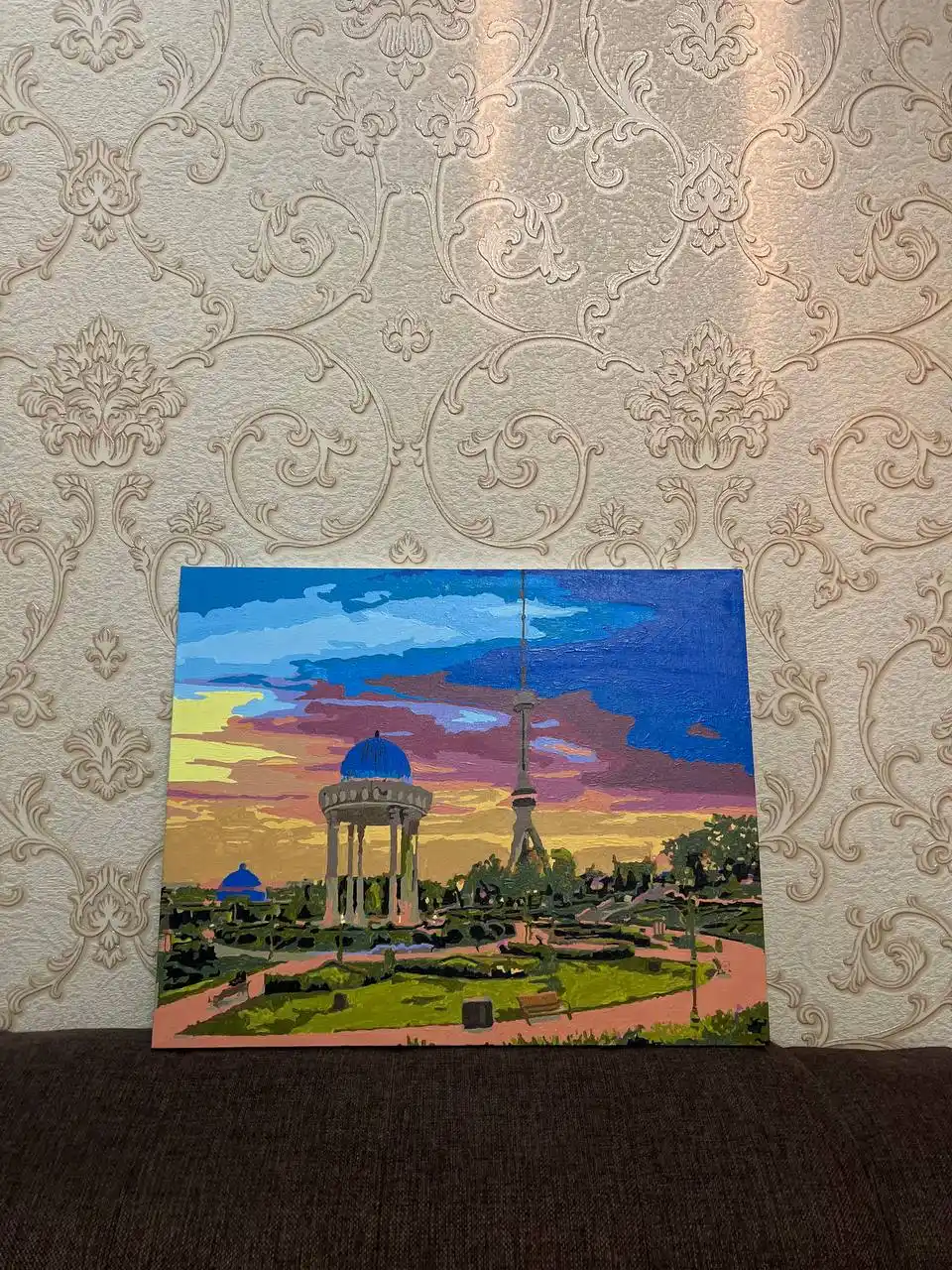Raqamlar bo'yicha rasm chizish ARTERY "Oʻzbekiston", 40×50 sm, holstga bo'yaladigan rasm