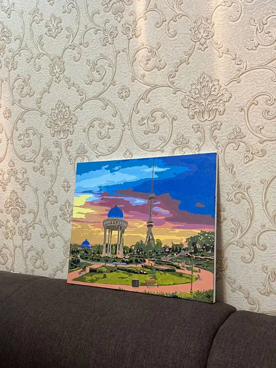 Raqamlar bo'yicha rasm chizish ARTERY "Oʻzbekiston", 40×50 sm, holstga bo'yaladigan rasm