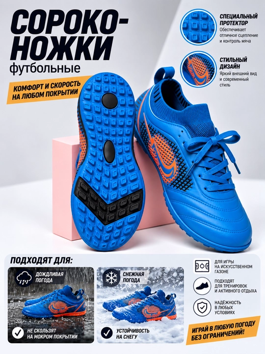 Futbol uchun qirq oyoqli butsi, erkaklar uchun