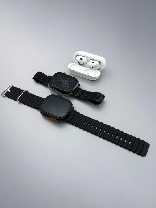 Умные часы, 1+1, 2 Smart Watch 8 и 8 ultra, 11 ремешков и чехол в комплекте