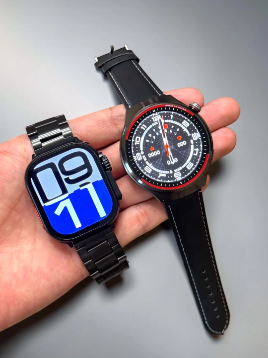 Умные часы, 1+1, 2 Smart Watch 8 и 8 ultra, 11 ремешков и чехол в комплекте