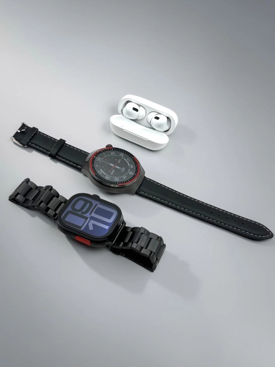 Умные часы, 1+1, 2 Smart Watch 8 и 8 ultra, 11 ремешков и чехол в комплекте