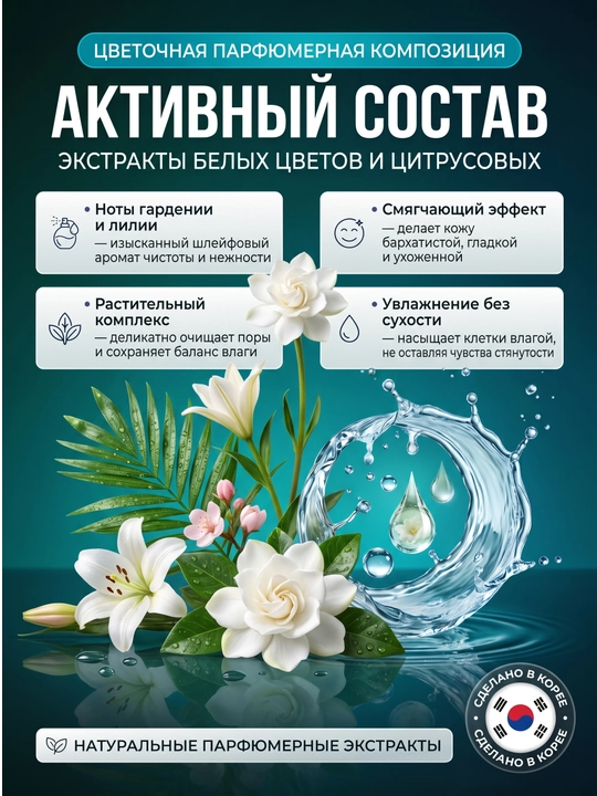 Kerasys kosmetik, xushbo‘ylantirilgan, ozuqaviy, namlovchi, yog‘sizlantiruvchi sovuni