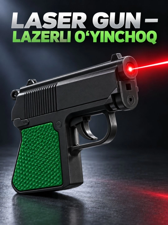 Lazerli o‘yinchoq pistolet revolver – nishonga olish uchun