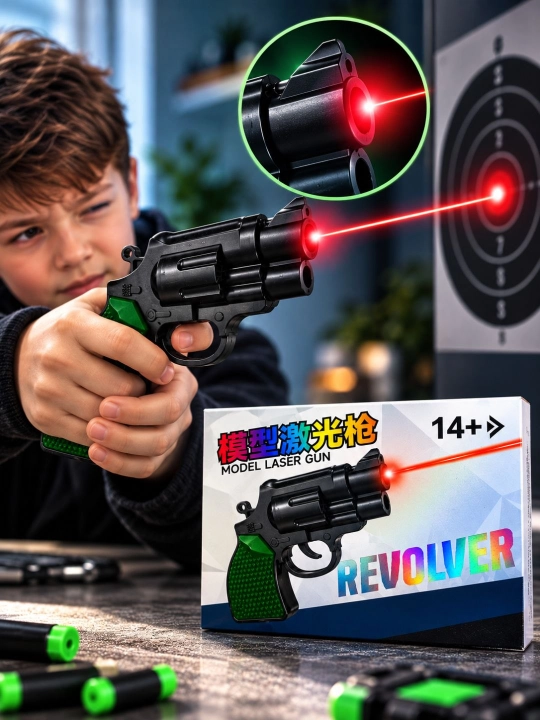 Lazerli o‘yinchoq pistolet revolver – nishonga olish uchun