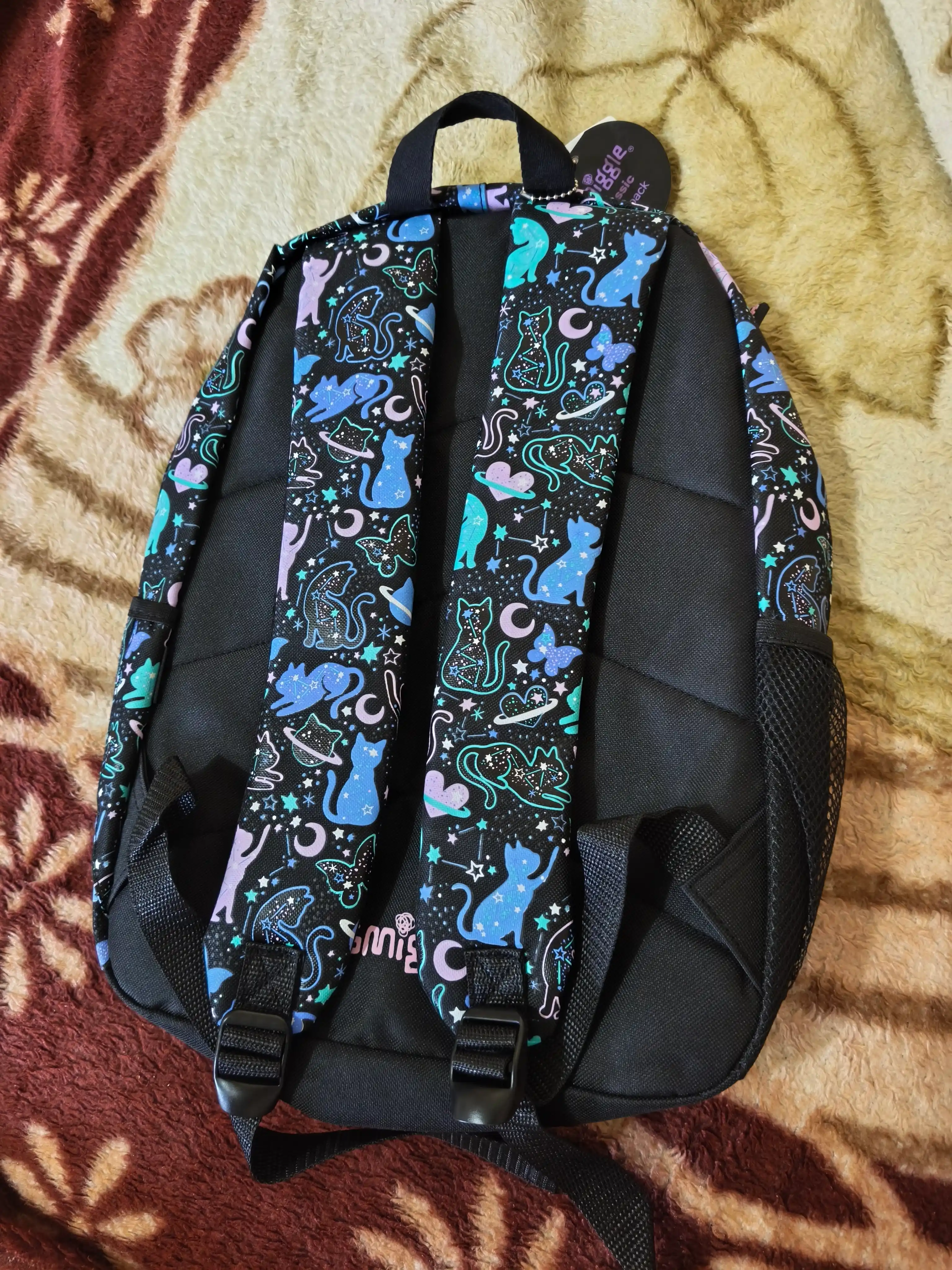 Qizlar uchun maktab ryukzagi Smiggle, keng sig‘imli, bo‘limli, 40×30×15 sm